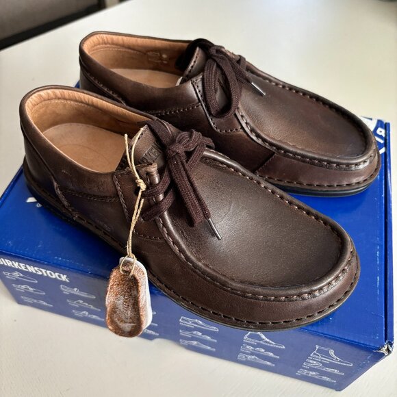NEW | BIRKENSTOCK Pasadena Leather Lace Up Loafer Moccasin EU38 - Picture 1 of 7